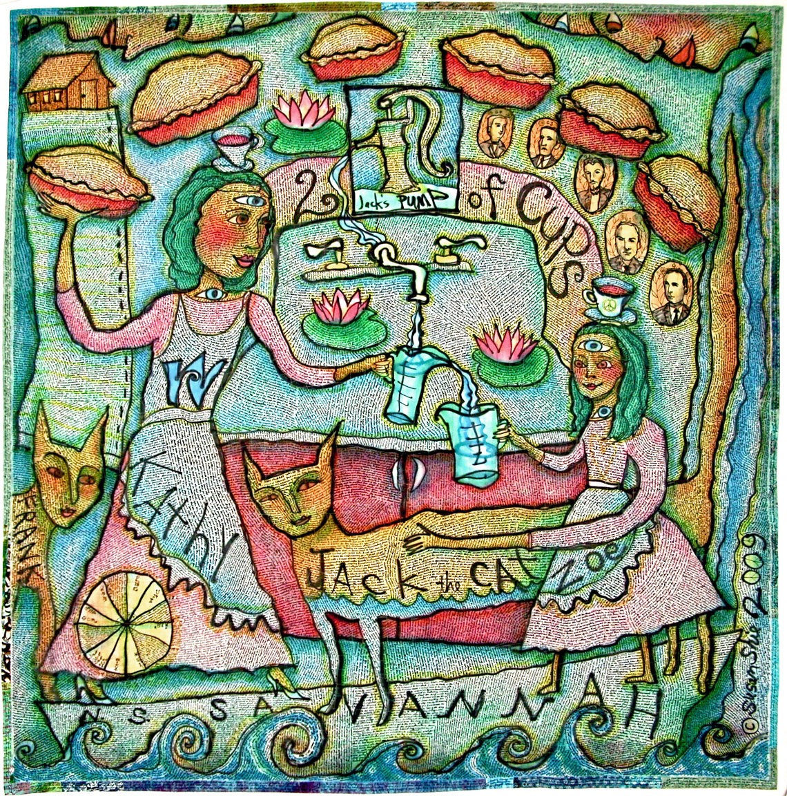 Savannah - Two of Cups. full view. Susan Shie 2009.